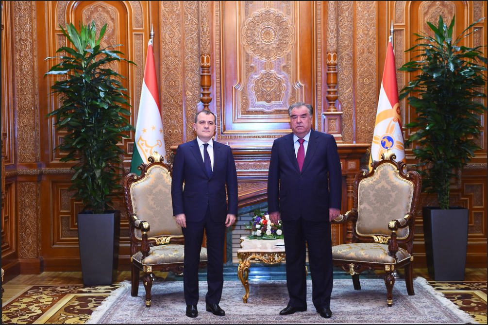 Глава МИД Азербайджана встретился с Президентом Таджикистана (ФОТО)