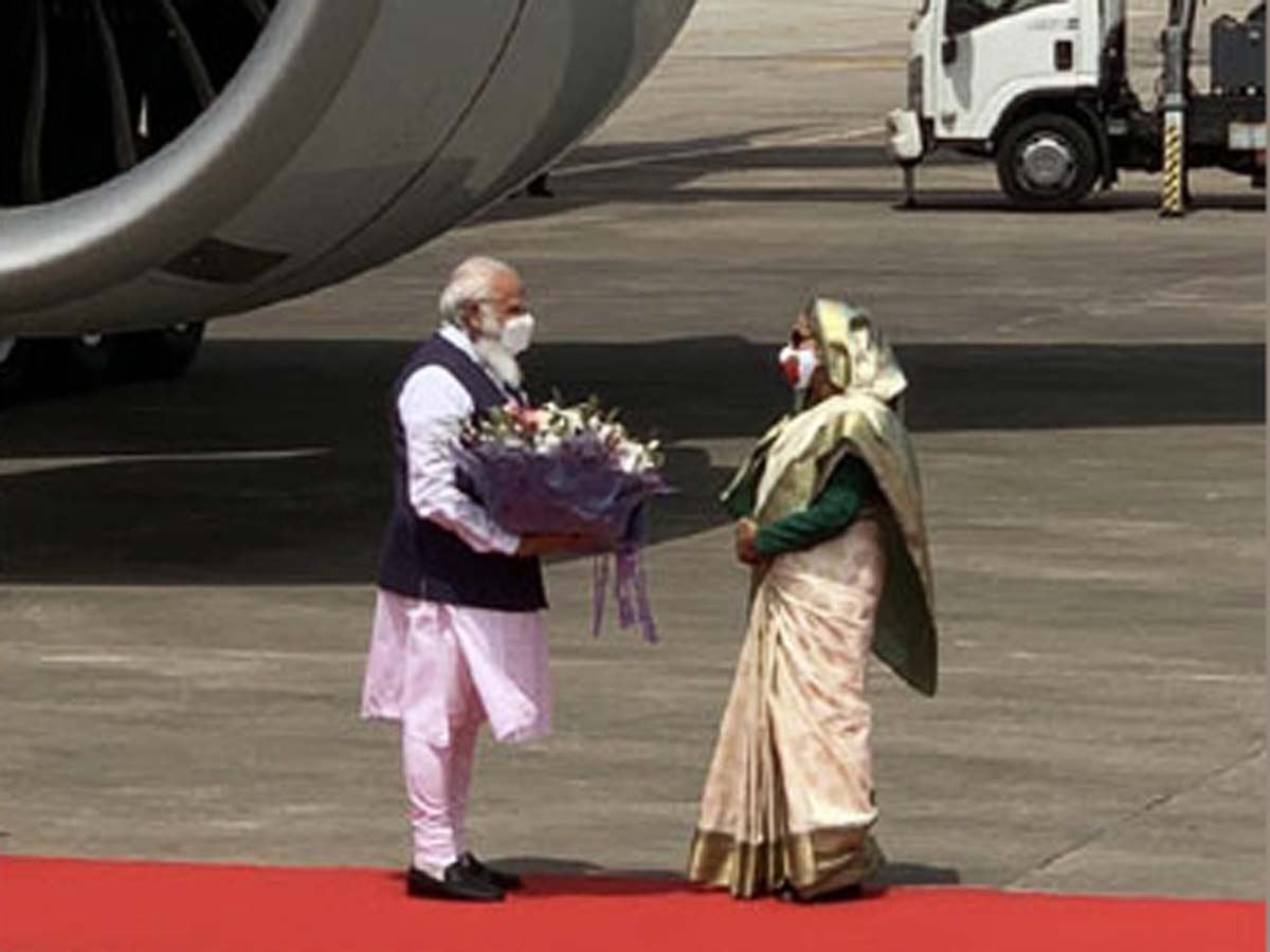 Special visit with special gesture: Sheikh Hasina welcomes PM Modi at Dhaka