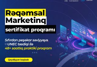 UNEC-də Rəqəmsal marketinq sertifikat proqramına start verilib