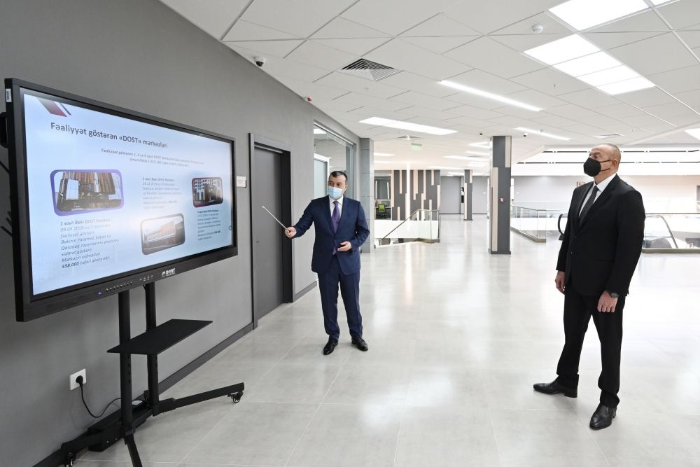 Prezident İlham Əliyev Bakıda 4 saylı DOST mərkəzinin açılışında iştirak edib (FOTO) (YENİLƏNİB)