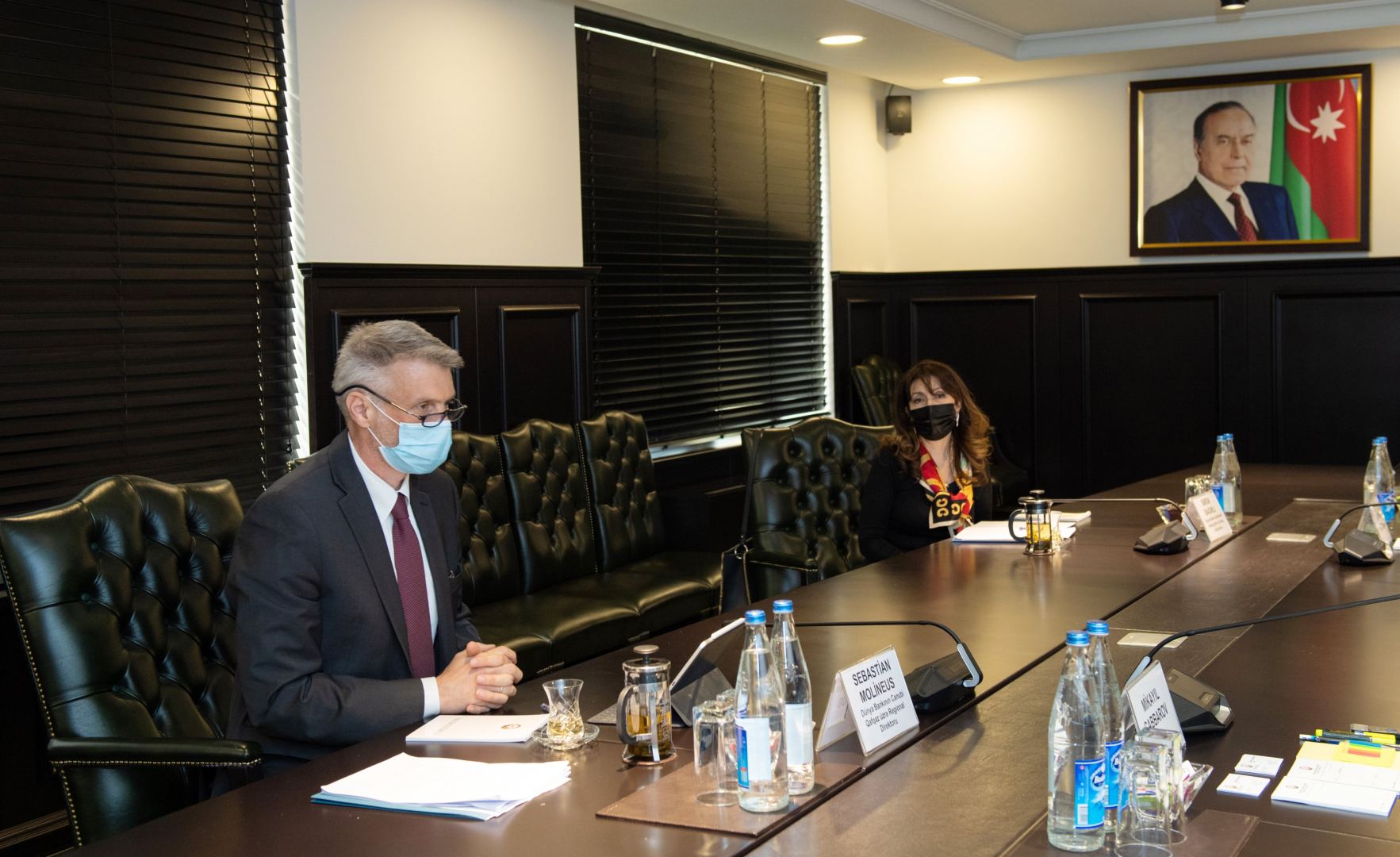 Mikayıl Cabbarov Dünya Bankının regional direktoru ilə görüşüb (FOTO) - Gallery Image