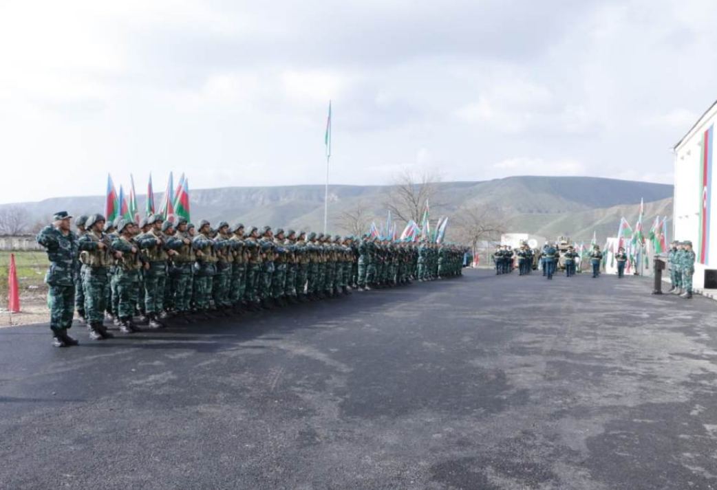 На границе с Арменией открылась новая воинская часть ГПС Азербайджана (ФОТО)