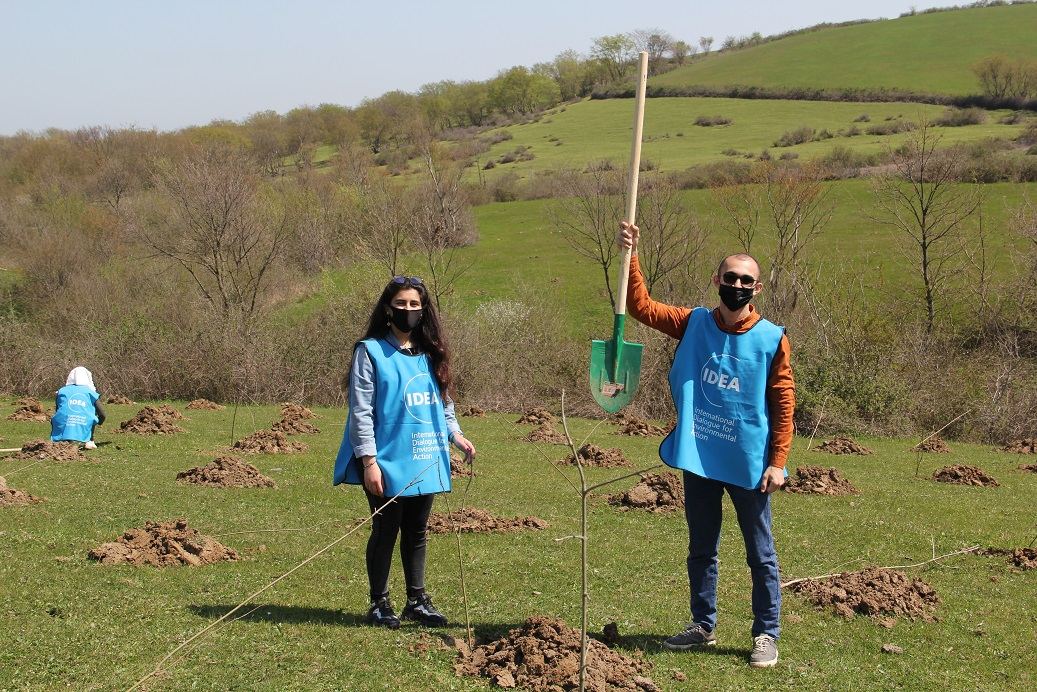 В рамках проекта "Зеленый марафон" в Азербайджане продолжаются акции по посадке деревьев (ФОТО)