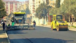 Azerbaijan's state agency reconstructing several roads in one of Baku's districts (PHOTO)
