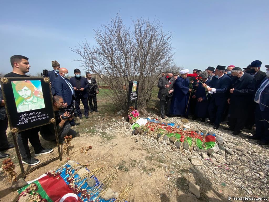 Azerbaijan's top religious officials visit graves of martyrs in liberated Aghdam (PHOTO/VIDEO)