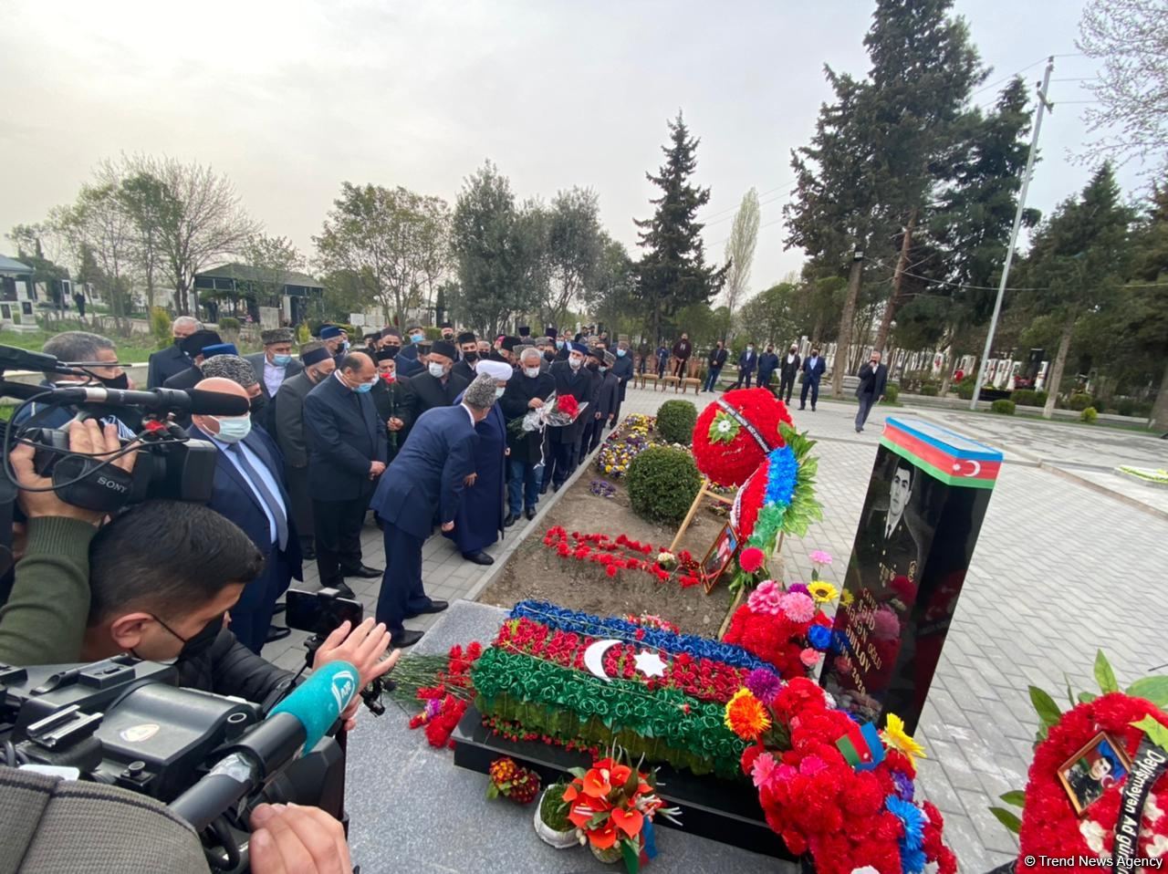 Azerbaijan's religious leaders arrive in Aghdam (PHOTO)