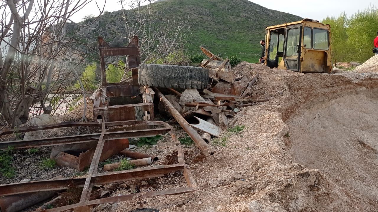 Армяне разграбили месторождение известняка в Зангиланском районе (ФОТО)