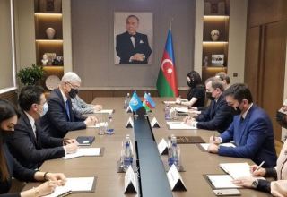 Azerbaijani FM meeting with President of 75th session of UN General Assembly
