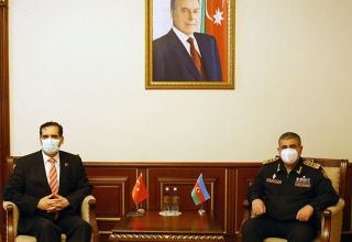Azerbaijani defense minister meets with Turkish ambassador