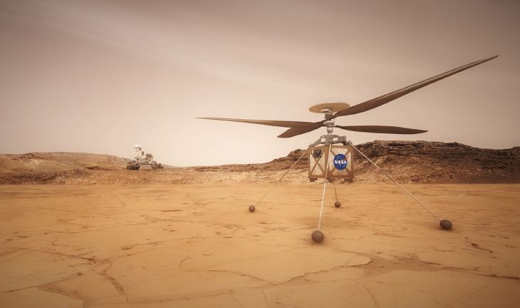 В NASA сообщили, что первый испытательный полет вертолета на Марсе намечен на 19 апреля