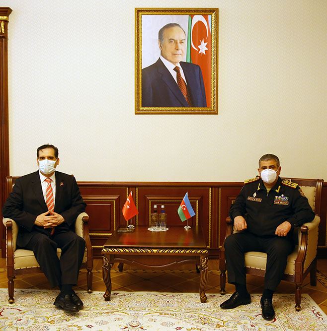 Azerbaijani defense minister meets with Turkish ambassador