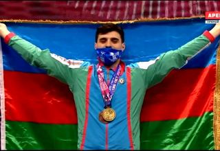 Atletimiz Avropa çempionatında bir qızıl və bir bürünc medal qazanıb (FOTO)