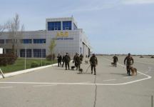 Zabrat Hava Limanı ərazisində təlim keçirilib (FOTO)