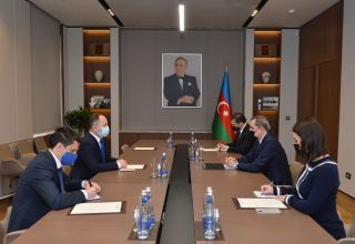 Глава МИД Азербайджана встретился с послом Румынии (ФОТО)