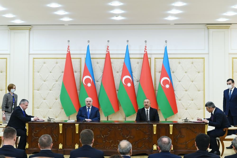 Подписаны азербайджано-белорусские документы (ФОТО)