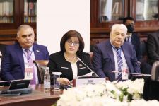 Председатель Милли Меджлиса Азербайджана Сахиба Гафарова выступила на 52-м пленарном заседании МПА СНГ (ФОТО)