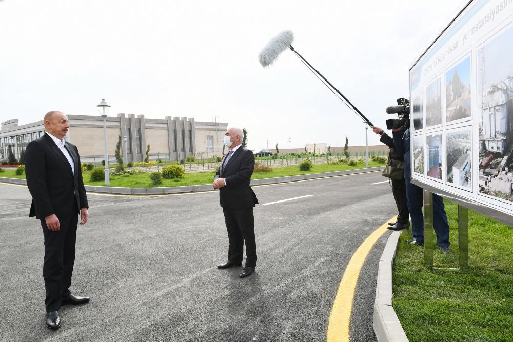 Президент Ильхам Алиев поинтересовался электроснабжением освобожденных территорий