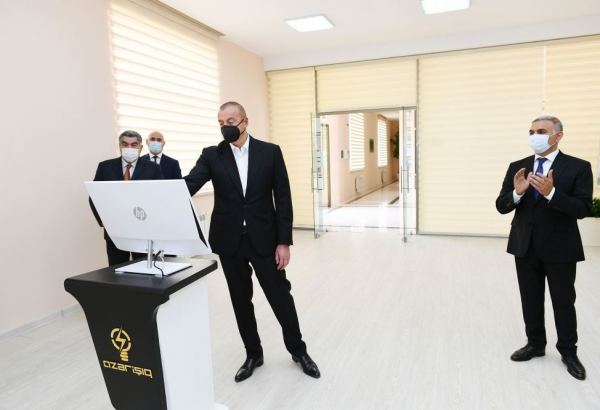 President Ilham Aliyev launches 110/35/10 Kv “Garasu” substation in Hajiqabul (PHOTO)