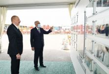 Президент Ильхам Алиев принял участие в открытии «Шамахинского агропарка Азерсун» (ФОТО)