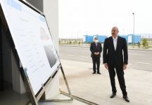 Президент Ильхам Алиев принял участие в открытии Гаджигабульского промышленного квартала (ФОТО) (Версия 2)