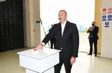 Президент Ильхам Алиев принял участие в открытии Гаджигабульского промышленного квартала (ФОТО) (Версия 2)