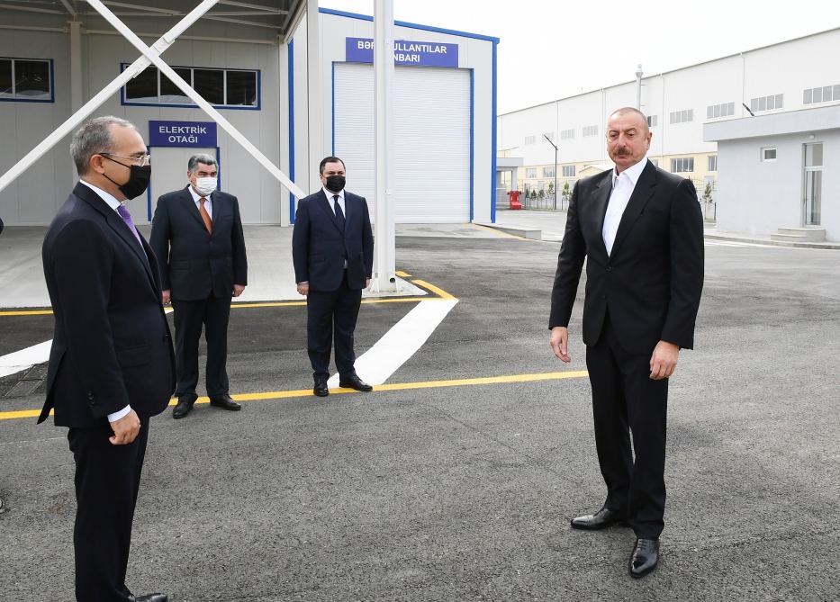 Президент Ильхам Алиев: В Карабахской зоне также будут функционировать промышленные парки
