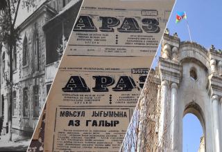 Разрушенное армянами здание редакции газеты в Физули - репортаж Trend TV
