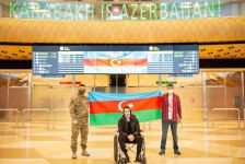 Двое участников Отечественной войны Азербайджана вернулись на родину после лечения в Турции (ФОТО)
