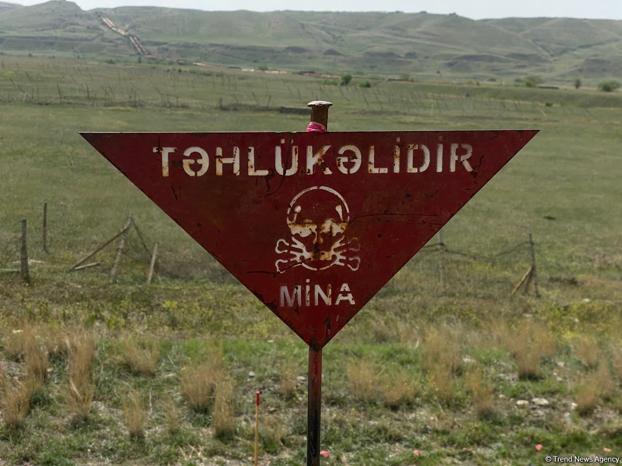 Агентство Азербайджана по разминированию вновь предупредило граждан о минной угрозе на освобожденных территориях (ФОТО)