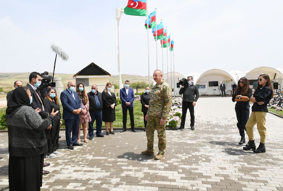 Prezident İlham Əliyev və birinci xanım Mehriban Əliyeva Cəbrayıl və Zəngilan rayonlarında olublar (YENİLƏNİB-2) (FOTO/VİDEO)