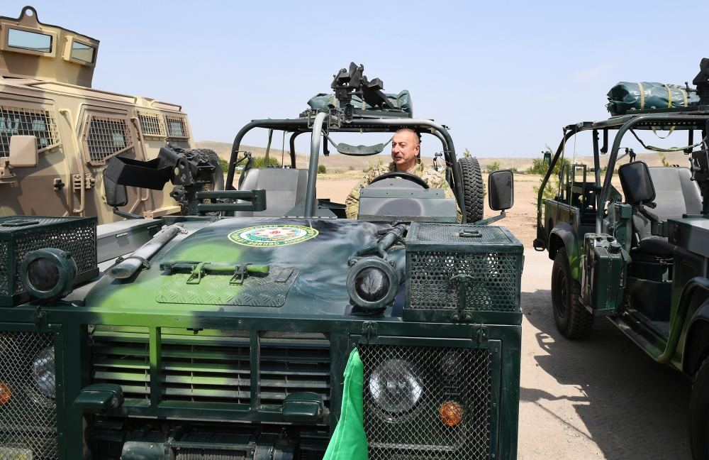 Azerbaijani president, first lady attend opening ceremony of military unit in Jabrayil district (PHOTO)