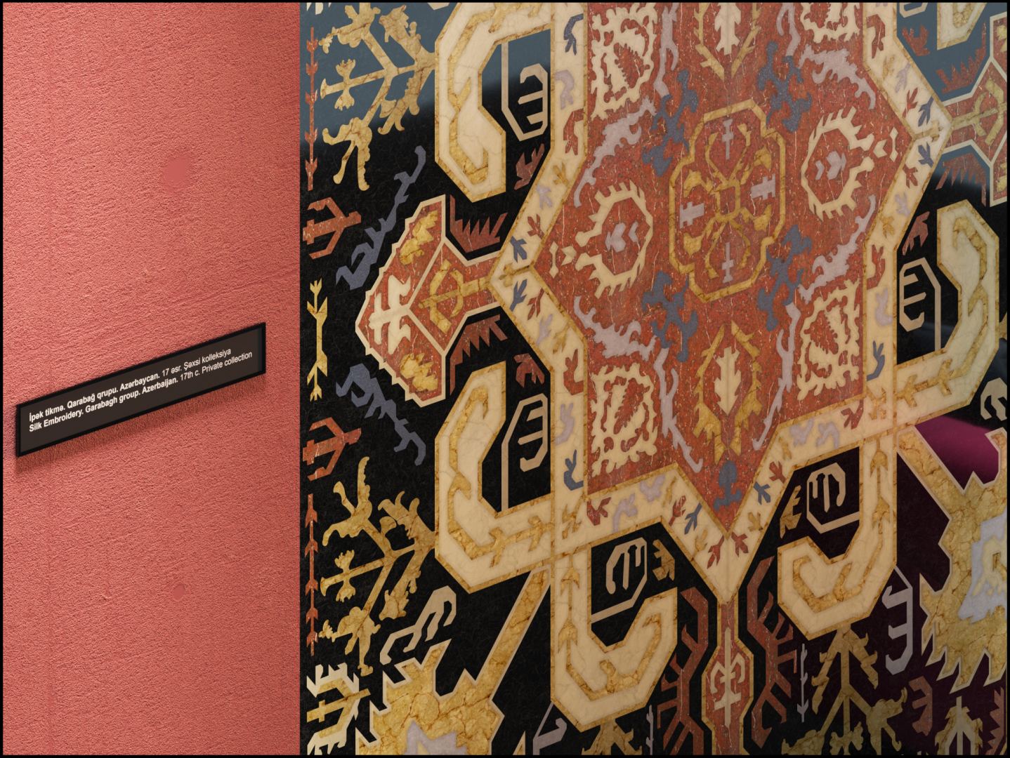 В Азербайджане создан уникальный ковер из мрамора на основе Карабахской вышивки XVII века (ВИДЕО/ФОТО)