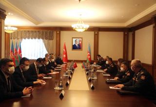 Министр обороны Азербайджана встретился с делегацией от ВПК Турции (ФОТО)