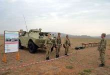 В азербайджанской армии проводятся занятия с подразделениями радиационной, химической и бактериологической защиты (ФОТО/ВИДЕО)