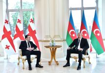 Azerbaijani president receives Georgian PM (PHOTO/VIDEO)