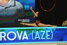 Кубок мира в Баку - итоги выступления азербайджанских гимнасток в упражнении с обручем и мячом (ФОТО)