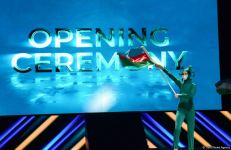 Bakıda bədii gimnastika üzrə Dünya Kubokunun açılış mərasimi keçirilib (FOTO)