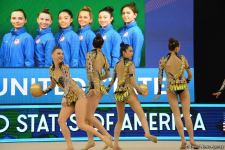 Group teams perform at National Gymnastics Arena as part of Rhythmic Gymnastics World Cup in Baku (PHOTO)