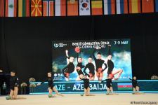 На Национальной арене гимнастики проходят выступления групповых команд в рамках Кубка мира в Баку (ФОТО)