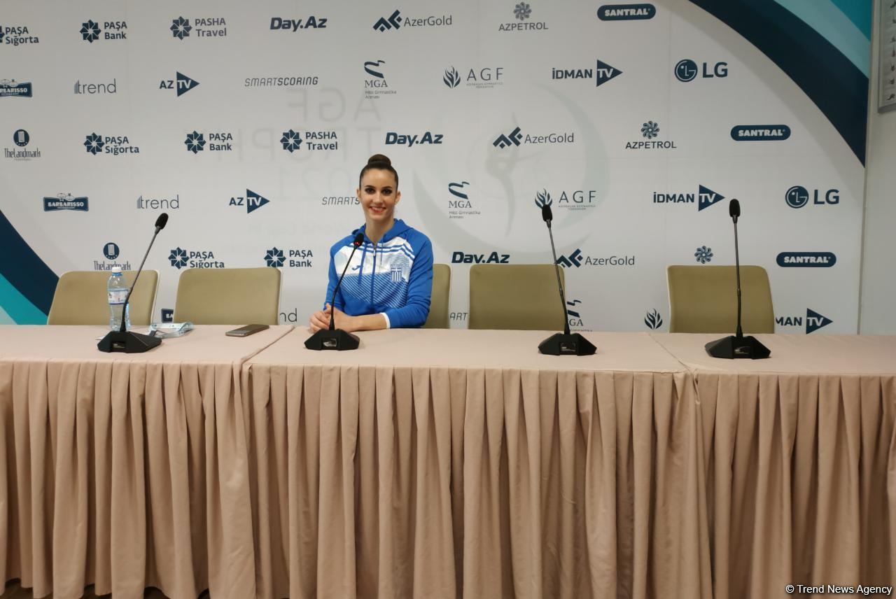 На Кубке мира в Баку всем спортсменкам было выделено необходимое время для тренировок - гимнастка из Греции