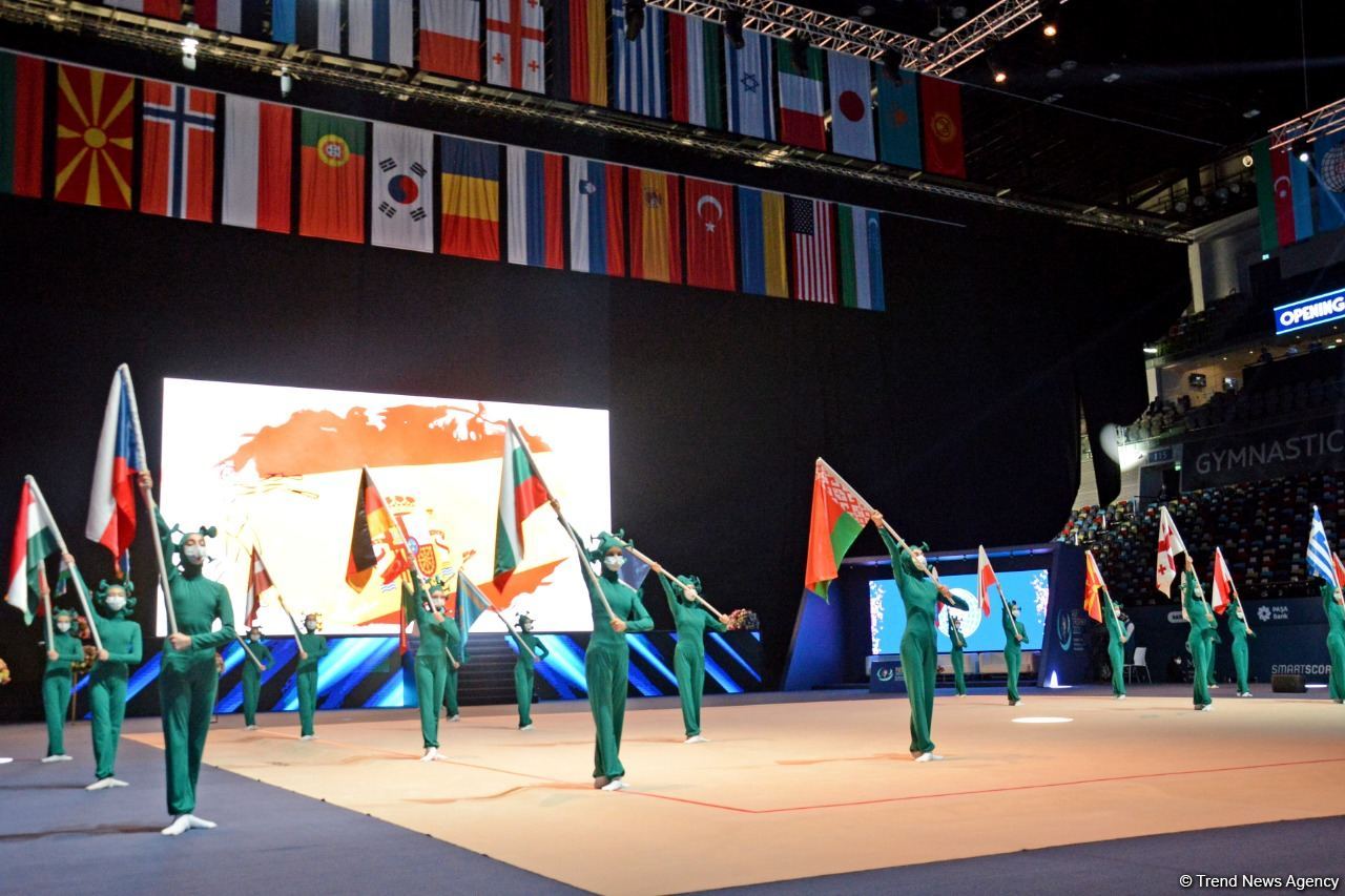Bakıda bədii gimnastika üzrə Dünya Kubokunun açılış mərasimi keçirilib