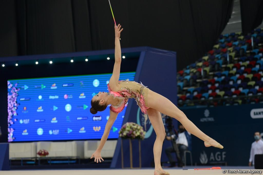 Bədii gimnastika üzrə Dünya Kubokunun ikinci günündə maraqlı anlar (FOTO)