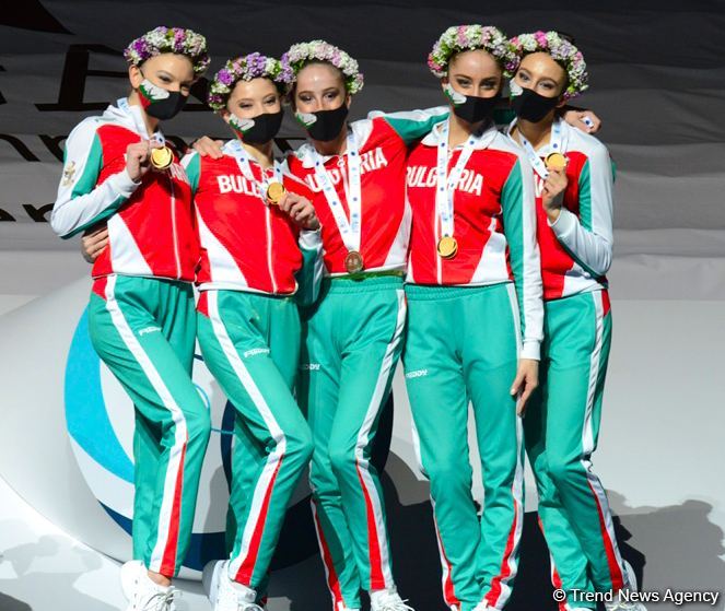 В Баку прошла церемония награждения победителей и призеров Кубка мира по художественной гимнастике (ФОТО)