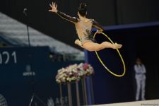 Final day of Rhythmic Gymnastics World Cup starts in Baku - Azerbaijani graces competing for medals (PHOTO)