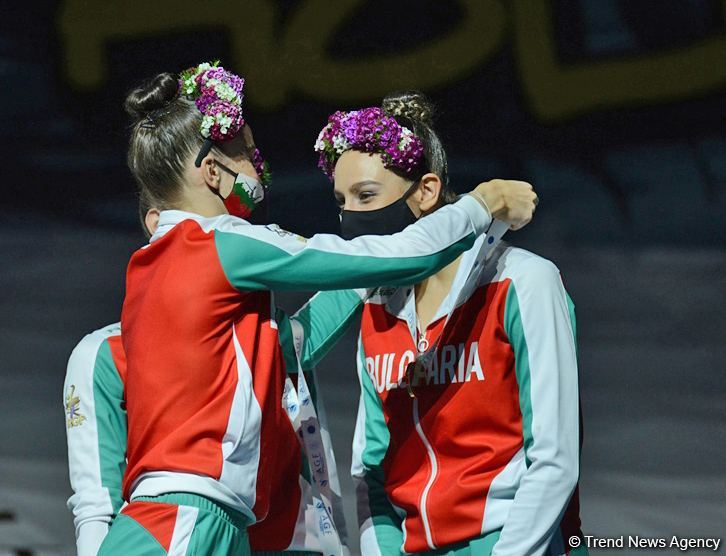 Baku holds award ceremony of winners and prize-winners of Rhythmic Gymnastics World Cup at National Gymnastics Arena (PHOTO)