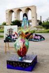Художники Международного фестиваля искусств создали на освобожденных территориях модели «Харыбюльбюль» (ФОТО)