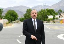 President Ilham Aliyev interviewed by Azerbaijan Television (PHOTO)