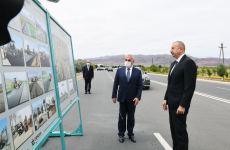 Президент Ильхам Алиев принял участие в открытии магистральной автодороги Джульфа-Ордубад (ФОТО)