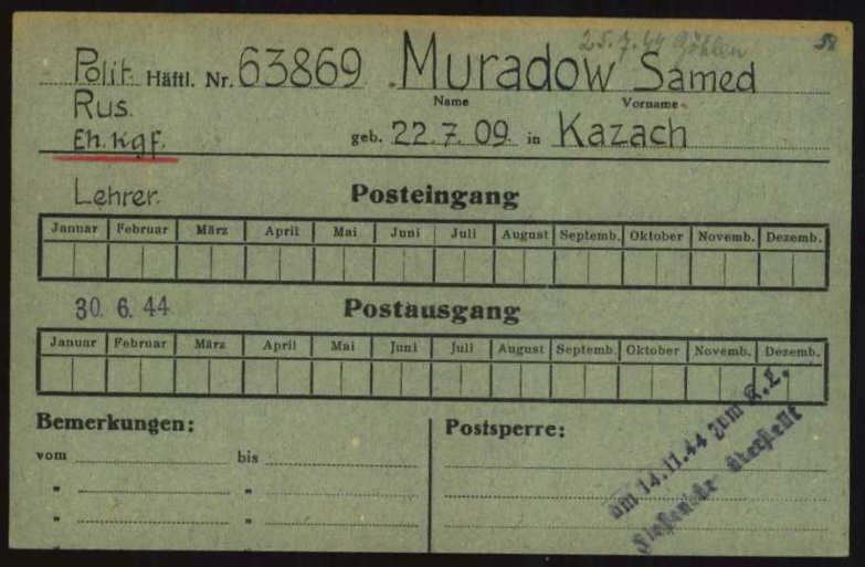 Узник №63869. Удивительная судьба азербайджанского солдата, чудом выжившего в "лагере смерти" Бухенвальд (ФОТО)
