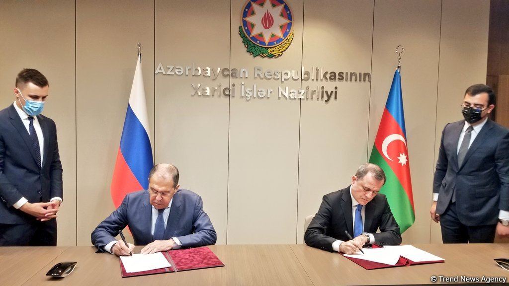 FMs of Azerbaijan, Russia sign plan of consultations for 2021-2022  (PHOTO)